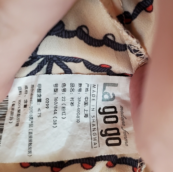 LA GO GO BUTTON DOWN HIGH LOW SWING - Picture 4 of 4